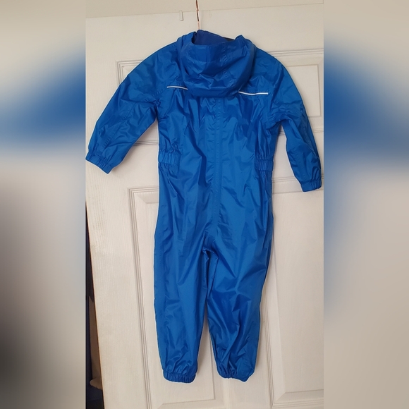Blue Kids' Rain Suit Regatta Kids Puddle IIII Suit Oxford Blue 24-36 months - Picture 5 of 6